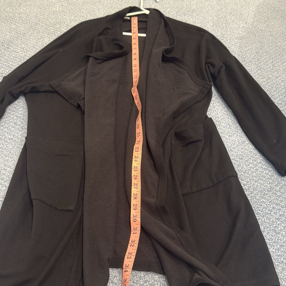 Karen by Karen Kane open front layered cardigan jacket  with pockets - Picture 14 of 16